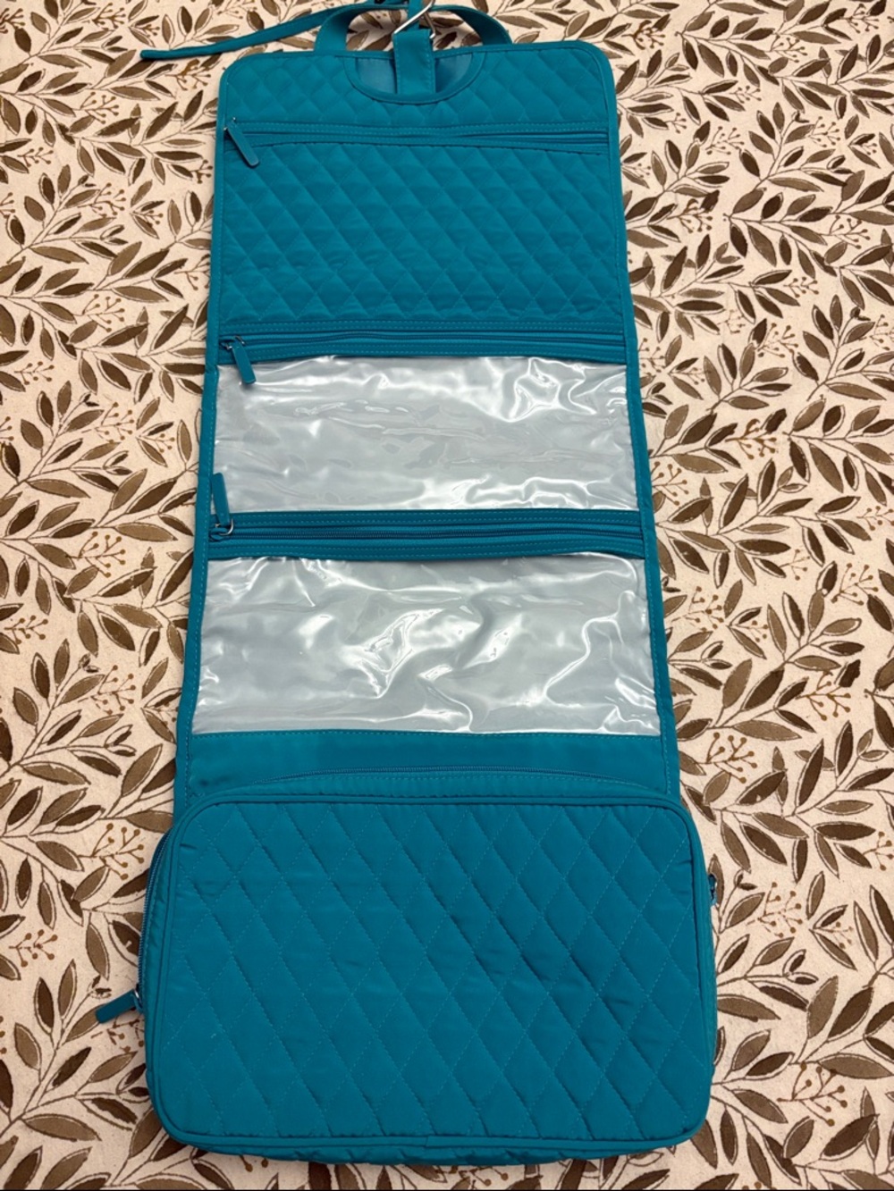 Vera Bradley Roll Up Travel Hanging Organizer - Teal